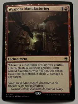 MTG Edge of Eternities Weapons Manufacturing Enchantment RARE FOIL #0168 - Image 1