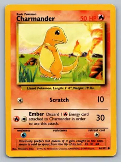 Pokemon TCG Base Set Charmander #46 - Image 1
