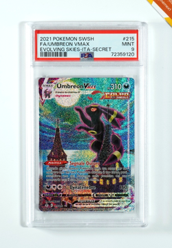 Pokemon PSA 9 Umbreon Vmax #215 Full Art Evoluzioni Eteree 2021 Italiano - Image 1