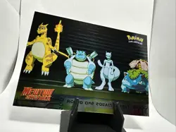 Topps Blue Logo-Pokemon Mewtwo Strikes Back-Round One Equals Defeat-26 Holo NM/M - Image 2