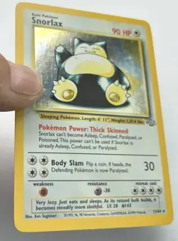 Pokemon TCG Snorlax Jungle 11/64 Holo Unlimited Holo Rare LP - Image 2