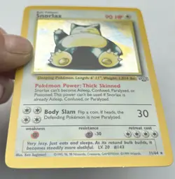 Pokemon TCG Snorlax Jungle 11/64 Holo Unlimited Holo Rare LP - Image 3