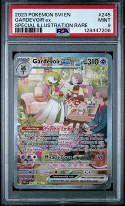 2023 POKEMON SVI EN-SCARLET & VIOLET ILLUSTRATION RARE #245 GARDEVOIR EX PSA 9 - Image 1