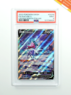 Pokemon PSA 9 Suicune V #GG38 Galarian Gallery Zenit Regale 2023 Italiano - Image 1