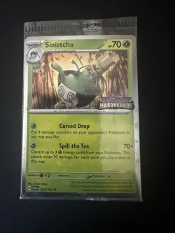 Sinistcha 022/167 Twilight Masquerade Stamp - Sealed Promo - Pokemon TCG - Image 1