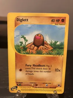 Pokemon WOTC Diglett 106/165 Expedition Base Set Common NM - Image 1