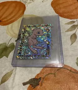 1999 Merlin Nintendo Pokemon Stickers Mew S23 Special Glitter Holo NM - Image 1