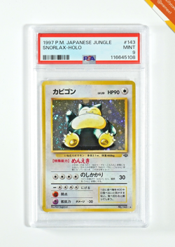 Pokemon PSA 9 Snorlax #143 Holo Jungle 1997 Japanese - Image 1