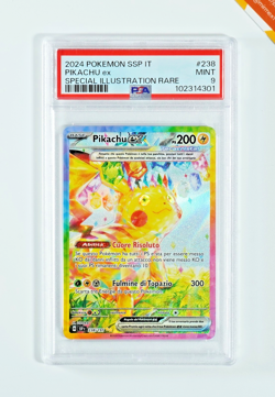 Pokemon PSA 9 Pikachu Ex #238 SSP IT Special Illustration Rare 2024 Italiano - Image 1