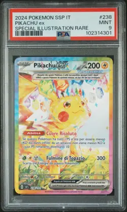 Pokemon PSA 9 Pikachu Ex #238 SSP IT Special Illustration Rare 2024 Italiano - Image 2