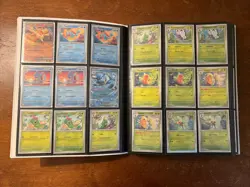 Pokemon S&V 151 Complete Master Base Set C/UC/R/Ex/RH In 151 Mew Binder! - Image 2