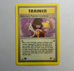👾 SABRINA'S PSYCHIC CONTROL #121 1st EDITION | 2000 Pokemon Gym Challenge - Image 1