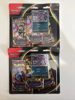 Pokemon Phantasmal Flames Three-Booster Blister X2 NEW Sealed - (Sneasel) - Image 1