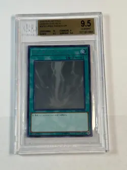 BGS 9.5 GEM MINT Japanese Raigeki DP22-JP000 Ghost Rare *2964 Yugioh - Image 1