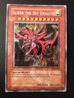 Yu-Gi-Oh! Slifer the Sky Dragon, GBI-001, Secret Rare, Englisch, EX/Back Good - Image 1