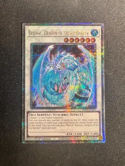 YUGIOH RA03-EN227 Brionac, Dragon of the Ice Barrier Quarter Century Secret Rare - Image 1