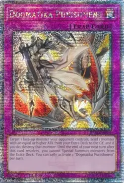 Yugioh! LP Dogmatika Punishment - RA01-EN076 - Quarter Century Secret Rare - 1st - Image 1