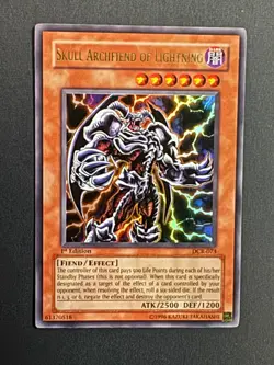 Yugioh Skull Archfiend of Lightning DCR-073 Dark Crisis 1st Edition LP - Image 1