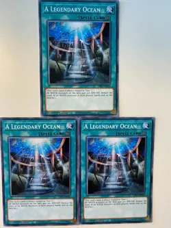 Yugioh A Legendary Ocean LDS1-EN029 Common NM x3 Play Set - Image 1