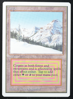 Taiga Magic Card Dual Land Unlimited MTG Reserved List - Image 3