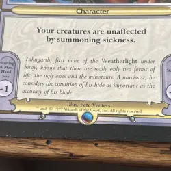 MTG✨TAHNGARTH-OVERSIZED ✨Vanguard MINT RARE Series #1 1997 - Image 2
