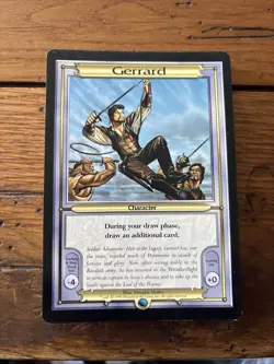 1997 Magic the Gathering GERRARD Vanguard Oversized SERIES #1 CARD - Image 1