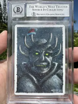 OBSIANUS GOLEM, ARTIST PAINTING / PROOF, REVISED, 1994 MTG, JESPER MYRFORS, BAS - Image 1