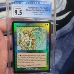 Magic the Gathering MTG Planeswalker's Favor Planeshift Rare Foil #86 CGC 9.5 - Image 1