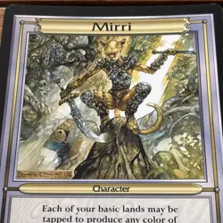 1997 MTG Magic The Gathering MIRRI Oversized Card Deckmaster - Image 3