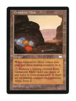 Gemstone Mine - Magic the Gathering MTG - Weatherlight - 1997 Uncommon - Image 1