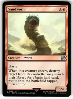 MTG FINAL FANTASY #155 Sandworm NM+ - Image 1
