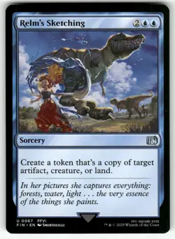 MTG FINAL FANTASY #67 Relm's Sketching NM+ - Image 1
