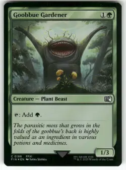 MTG FINAL FANTASY #188 Goobbue Gardener FOIL NM+ - Image 1