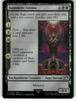 MTG FINAL FANTASY #120 Summon: Anima FOIL NM+ - Image 1