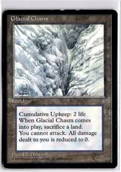 Glacial Chasm Ice Age 353 HP x1 MTG Magic: the Gathering - Image 1
