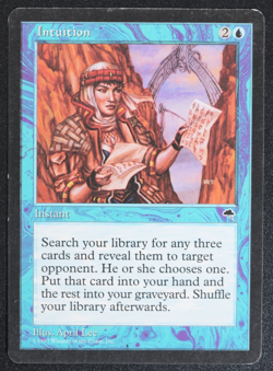 Intuition Magic Card Tempest Reserved List MTG - Image 1