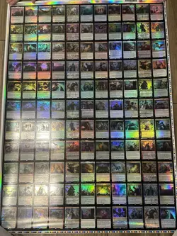 MTG Magic the Gathering War of the Spark FOIL Uncut Rare/Mythic Sheet - Image 1