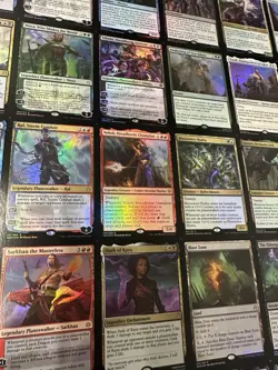 MTG Magic the Gathering War of the Spark FOIL Uncut Rare/Mythic Sheet - Image 3