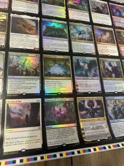 MTG Magic the Gathering War of the Spark FOIL Uncut Rare/Mythic Sheet - Image 4