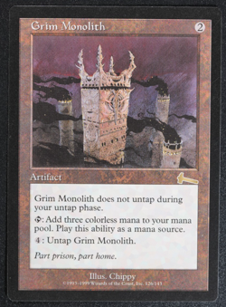 Grim Monolith Magic Card Urza's Legacy Reserved List MTG - Image 1