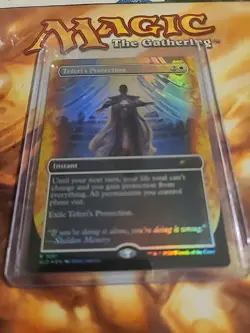 NM Teferi's Protection SLD #1691 Sheldon's Spellbook Secret Lair Rainbow Foil - Image 1