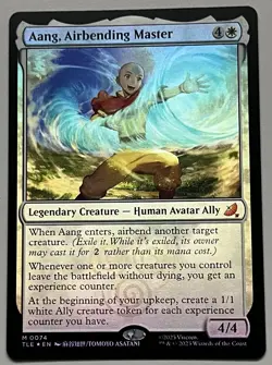 MTG Avatar: The Last Airbender Eternal Aang Legendary Creature MYTHIC FOIL #0074 - Image 1