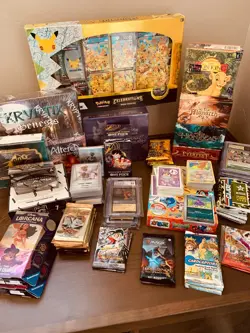Exclusive Pokemon Mystery Box, Graded Pikachu Slab + 6 Slabs, 4 packs + 42 Cards - Image 3