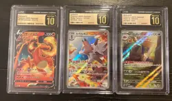 Pokemon CGC Pristine Graded Lot • Charizard • Lycanroc • Mabosstiff - Image 1