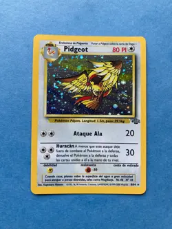 US Seller- Spanish Pokemon Holo Pidgeot- Swirl- Jungle Set 8/64 - LP - Image 1