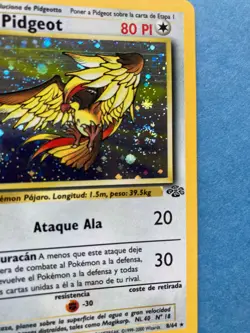 US Seller- Spanish Pokemon Holo Pidgeot- Swirl- Jungle Set 8/64 - LP - Image 3