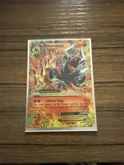 Pokemon TCG Mega-Houndoom-EX Holo Rare Card Breakthrough 22/162 - Image 1