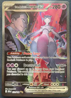 Pokemon TCG Team Rocket's Mewtwo ex 231/182 SIR Destined Rivals 🔥🔥 - Image 1