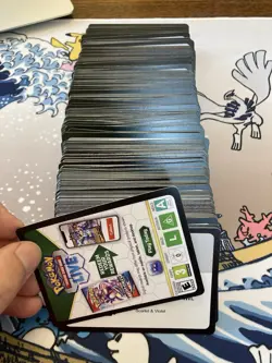 Pokemon TCG Live 450+ Unused Code Card Lot - Mixed Scarlet Violet Era Sets - Image 1