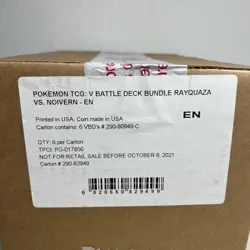 NEW - Pokemon TCG: V Battle Deck -Rayquaza vs Noivern - Multicolor SEALED BOX 820650809491 - Image 3